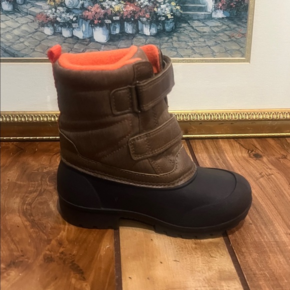 Carter's Brown and Orange Kids Boots 9 - Picture 7 of 14